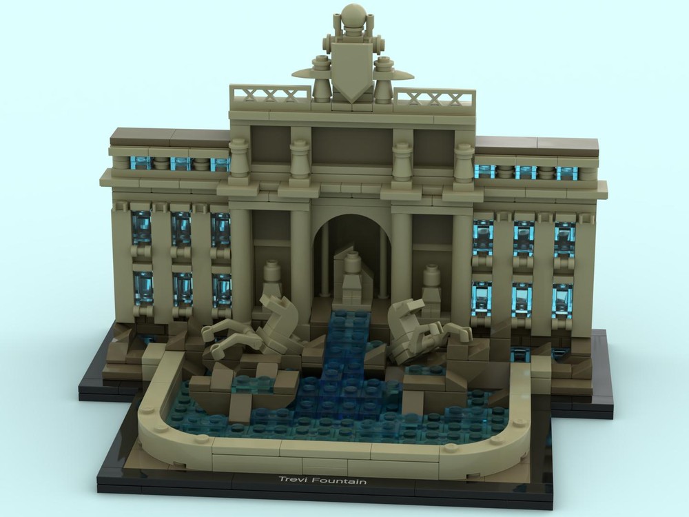 Lego Trevi Fountain [Tan]