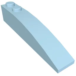 Brick Curved 6 x 1 / Bright Light Blue