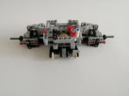 Rear portal axle with disk brakes