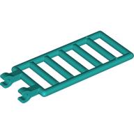 Lego Bar 7 x 3 with Double Clips (Ladder) [Round Clips] / Dark Turquoise