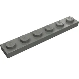 Plate 1 x 6 / Dark Bluish Gray