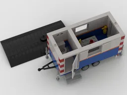 Site hut on wheels