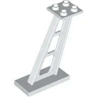 Support 2 x 4 x 5 Stanchion Inclined [5mm wide posts] / White