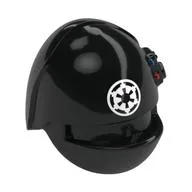 Helmet Imperial Gunner with White Imperial Logo Print / Black