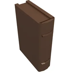 Book 2 x 3 [Plain] / Brown