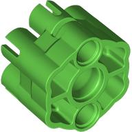 Lego Launcher, Weapon Rapid Shooter Six Barrel, 2 Fingers / Bright Green