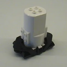 Motor, Monorail 9V with Long Couplings [Complete Assembly] / White