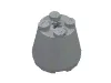 Cone 3 x 3 x 2 / Light Bluish Gray