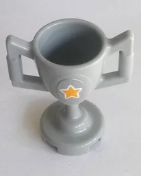 Minifigure, Utensil Trophy Cup with Yellow Star Pattern (Sticker) - Set 41057