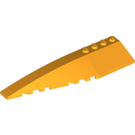 Lego Brick Wedged, Curved 12 x 3 Left / Bright Light Orange