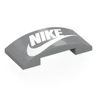 Brick Curved 4 x 2 Double with White NIKE Logo Print