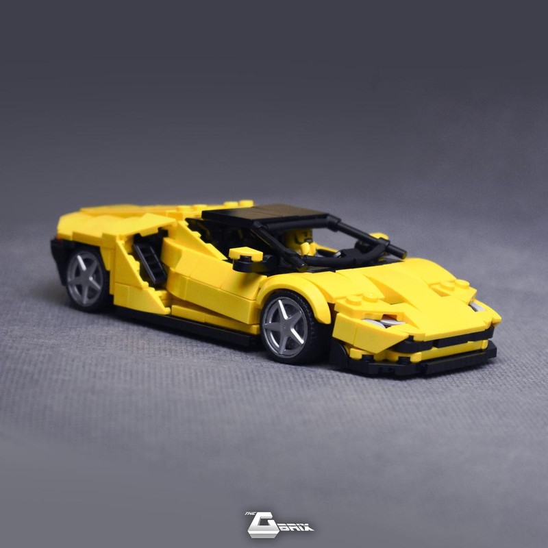 Lego Lamborghini Centenario - Yellow - 8stud wide