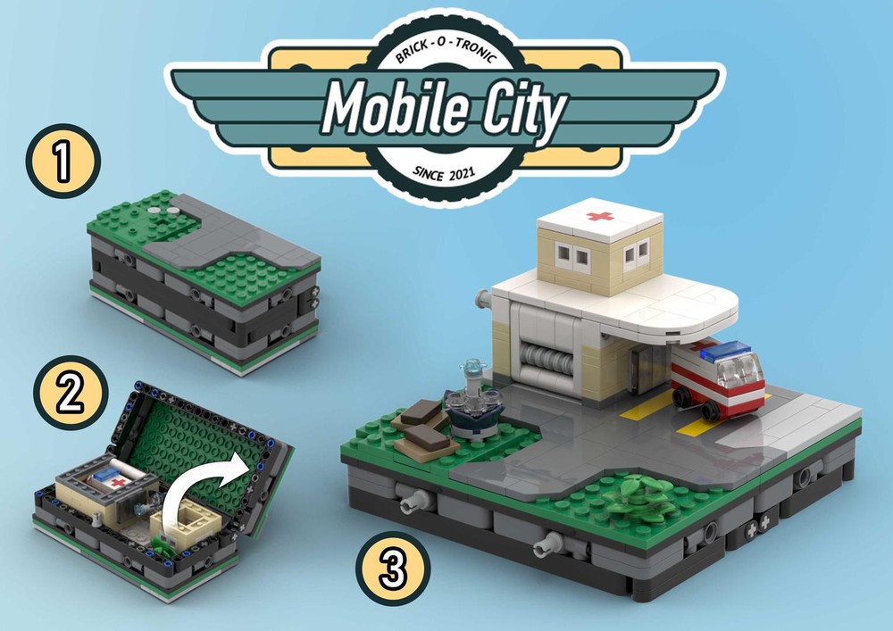 Lego Mobile City Hospital Center Playset