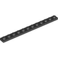 Plate 1 x 12 / Black