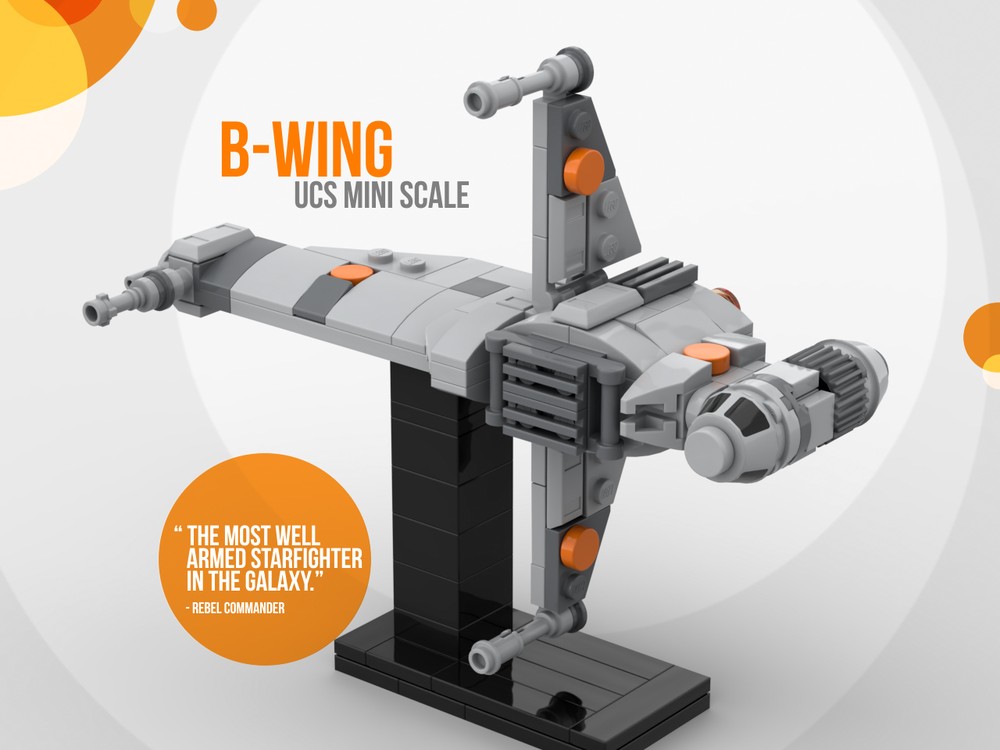 Lego PiXEL-DANs B Wing UCS Mini-Scale 1:125