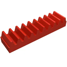 Technic Gear Rack 1 x 4 / Red