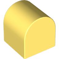 Lego Duplo Brick 2 x 2 x 2 Curved Top / Bright Light Yellow