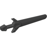 Lego Weapon Sword / Greatsword Angular / Black