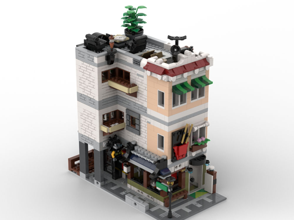 Lego Alley Shops and Apartment - Boardwalk Series