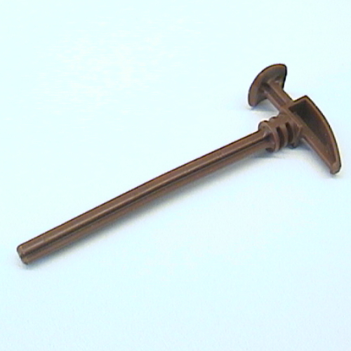Lego Large Figure Weapon Sword, Long Axle Hammer 1 x 10 / Brown