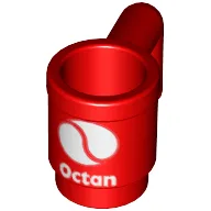 Equipment Cup / Mug with Octan Logo Print / Red