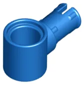 Technic Pin Connector Hub with 1 Pin with Friction Ridges Lengthwise