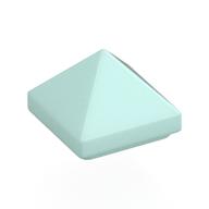 Lego Brick Sloped 45° 1 x 1 x 2/3 Quadruple Convex [Pyramid] / Light Aqua