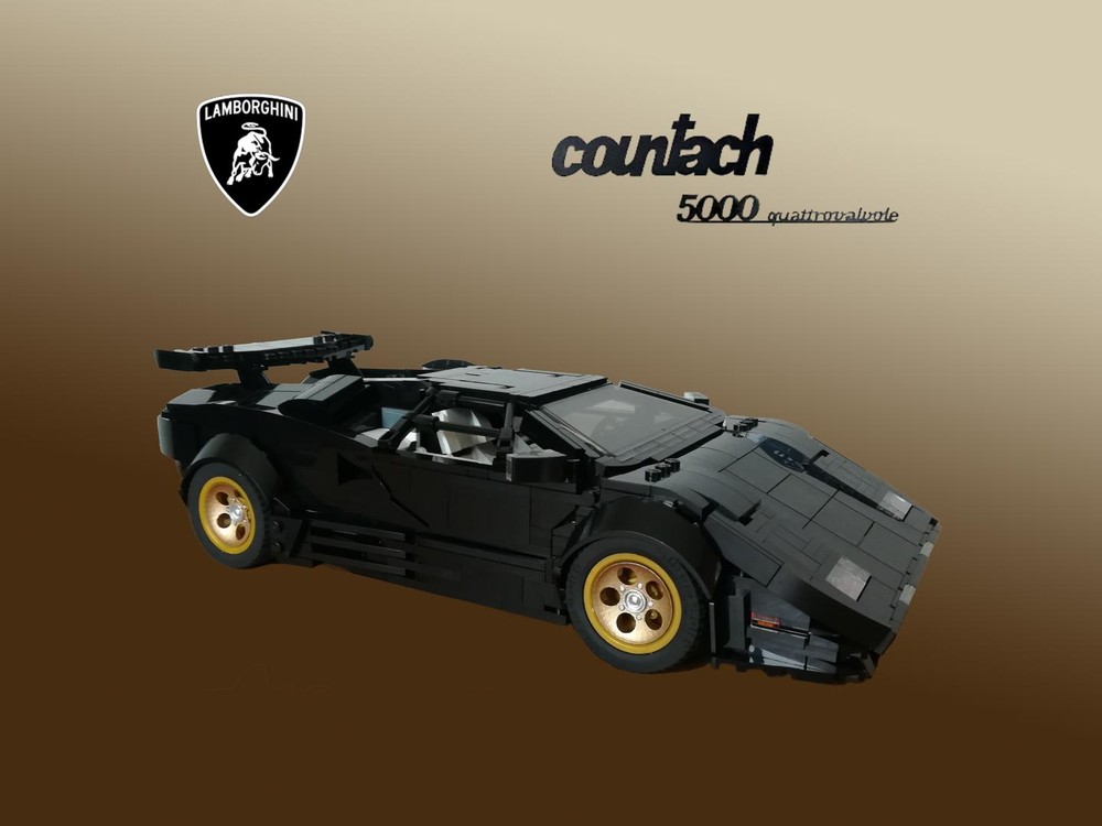 Lego Lamborghini Countach LP5000 QV - Black version