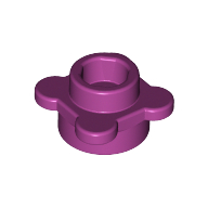 Lego Plant, Flower, Plate Round 1 x 1 with 4 Petals / Magenta