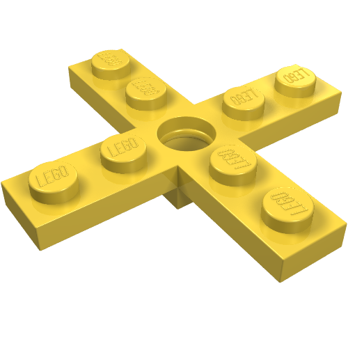 Lego Propeller 4 Blade 5 Diameter with Hole for Rotor Holder / Yellow