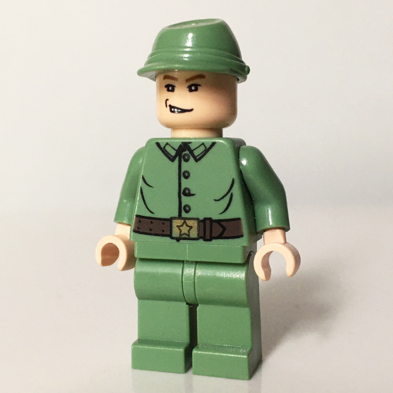 Lego Russian Guard with Open Mouth Smirk