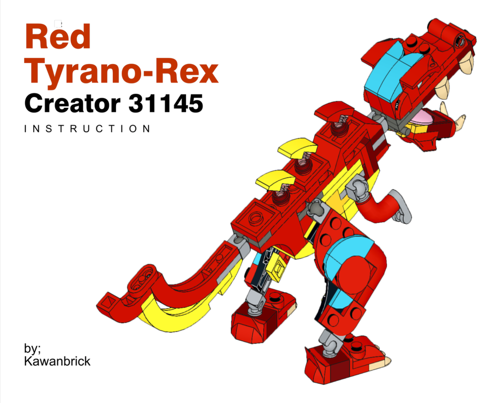 Lego Red Tyrano-Rex
