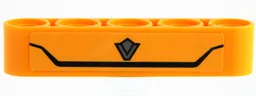 Technic, Liftarm Thick 1 x 5 with Black Line and Silver Logo Pattern (Sticker) - Set 42147