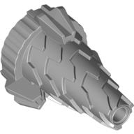 Lego Cone Jagged, Drill Tip / Light Bluish Gray
