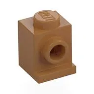 Brick Special 1 x 1 with Headlight / Medium Nougat