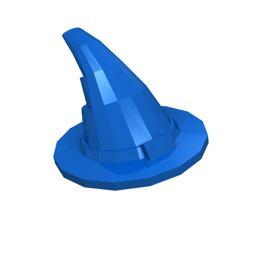 Lego Hat, Wizard, Slightly Textured [New Version] / Blue