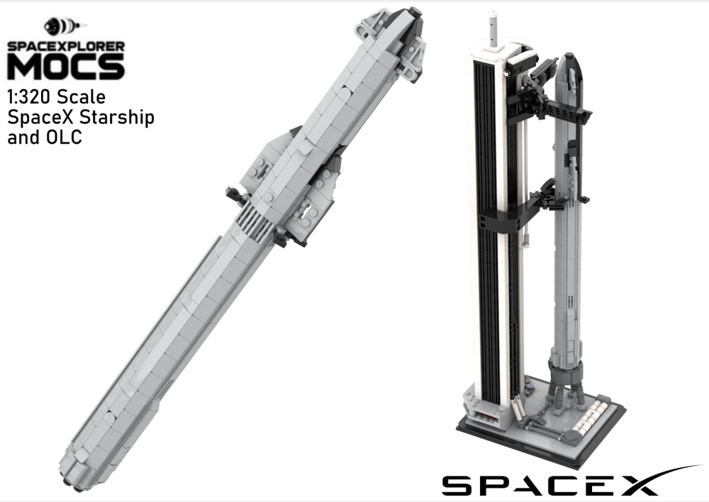 Lego 1:320 SpaceX Starship and Orbital Launch Complex