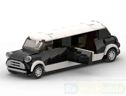 Mini Cooper Limousine Black & White V.2