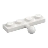 Plate Special 1 x 4 with Towball / White
