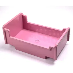 Duplo Bed 3 x 5 x 1 2/3 / Duplo Pink