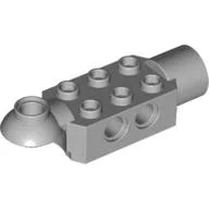 Technic Brick Special 2 x 3 with Pin Holes, Rotation Joint Ball Half [Horizontal Top], Rotation Joint Socket / Light Bluish Gray