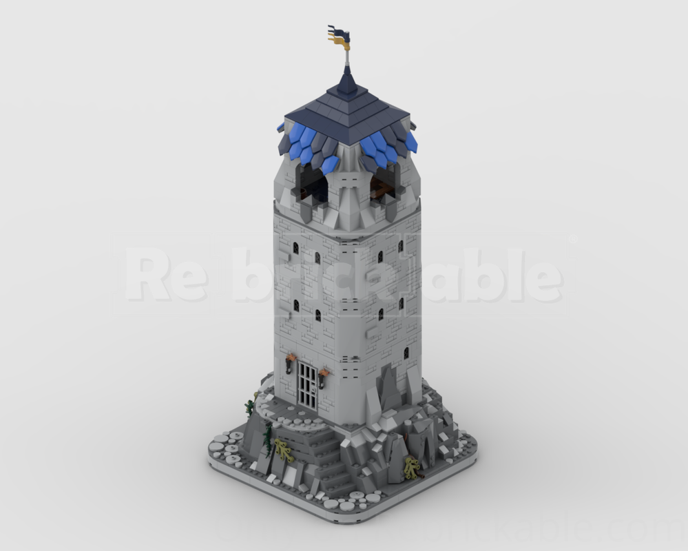 Lego Medieval Castle: Tower with movable Minifigures Holder