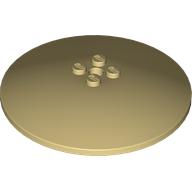 Lego Dish 8 x 8 Inverted [Radar], Solid Studs, Rounded Anti-stud Underside / Tan