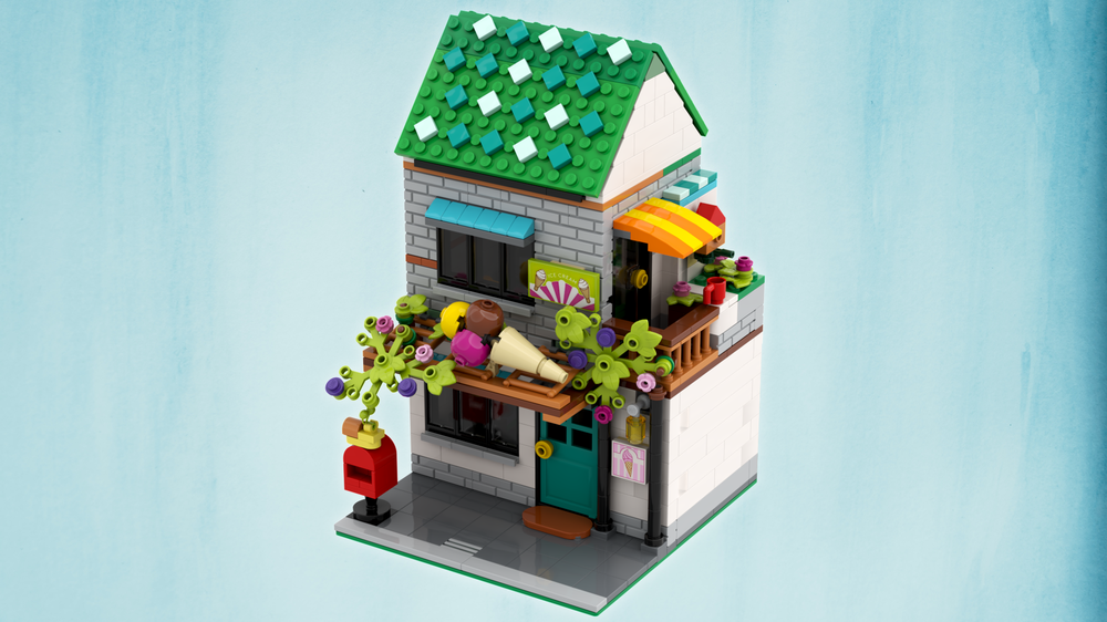 Lego Cozy House / Ice cream shop - Modification of set 31139