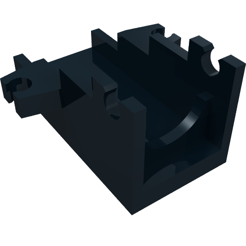 Lego Launcher Base, Weapon Cannon Base 2 x 4 / Black