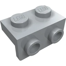 Bracket 1 x 2 - 1 x 2 / Light Bluish Gray
