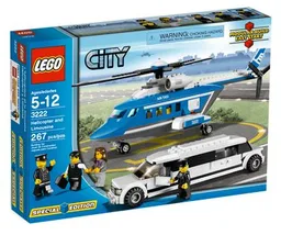 Helicopter and Limousine