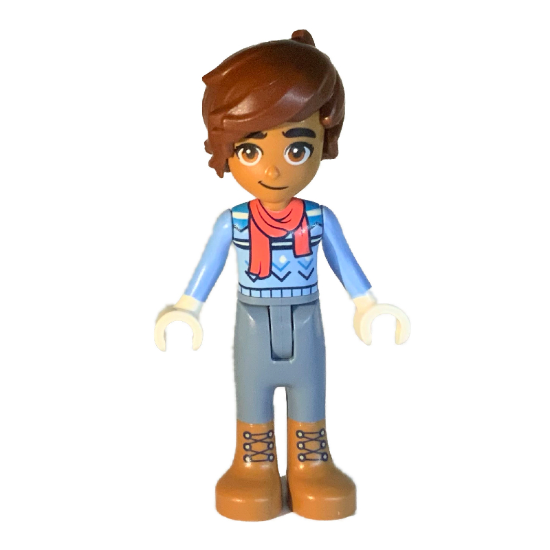 Lego Leo - Bright Light Blue Sweater, Sand Blue Legs, Reddish Brown Hair