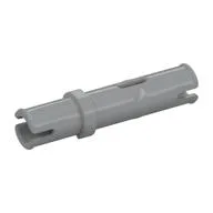Technic Pin Long without Friction Ridges - Single Slot / Light Bluish Gray