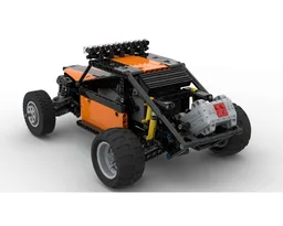 Buggy with dampers (pneumatic cylinders)